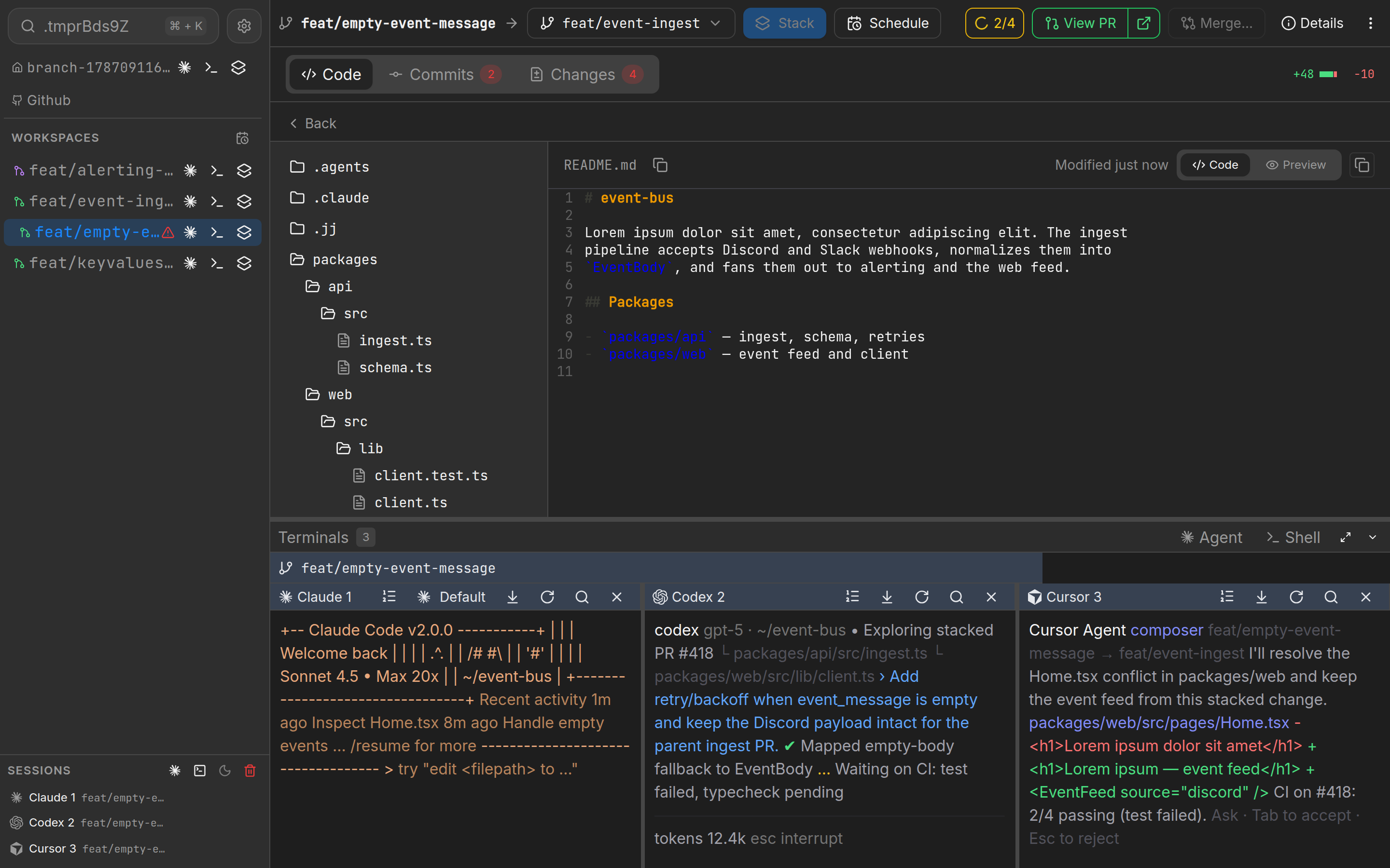 GitHub pull request list in Treq